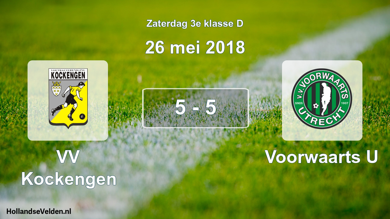 Total number of matches played: VV Kockengen - Voorwaarts U 5 - 5 (26 May 2018)