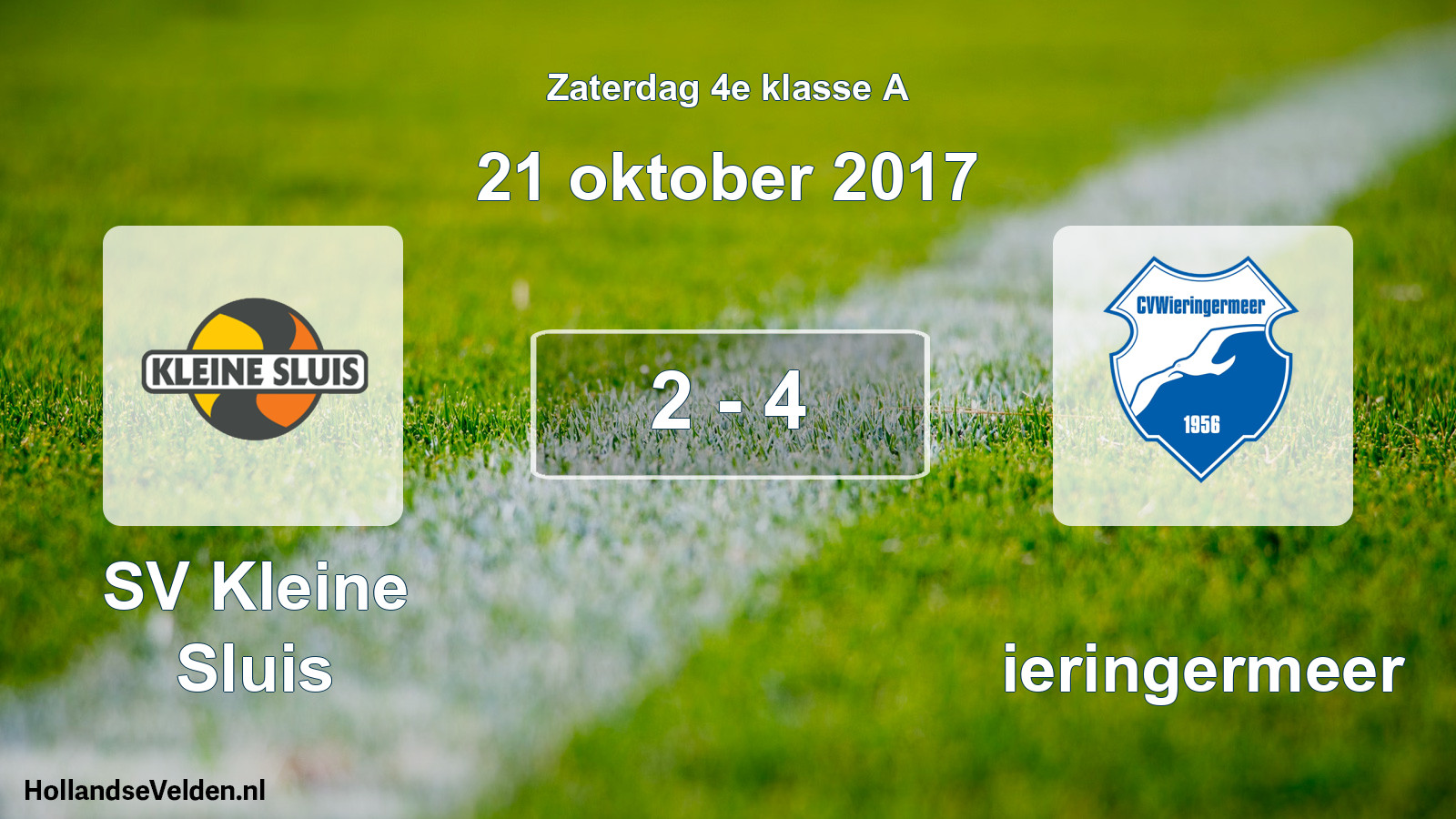 Total number of matches played: SV Kleine Sluis - Wieringermeer 2 - 4 (21 October 2017)
