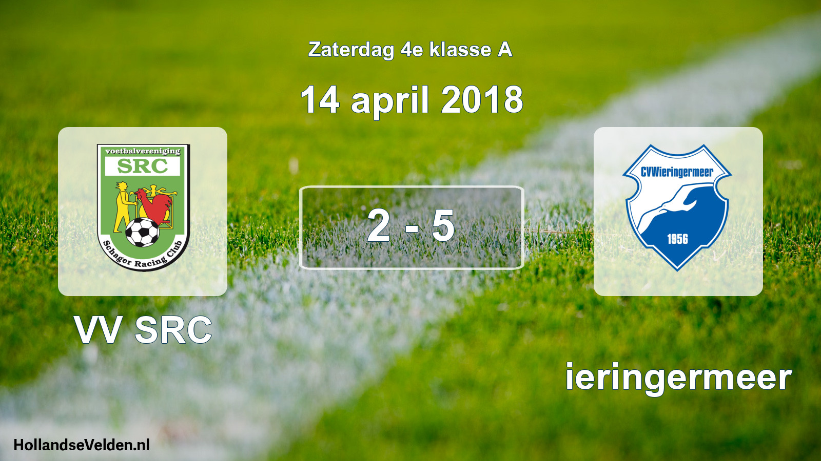 Total number of matches played: VV SRC - Wieringermeer 2 - 5 (14 April 2018)