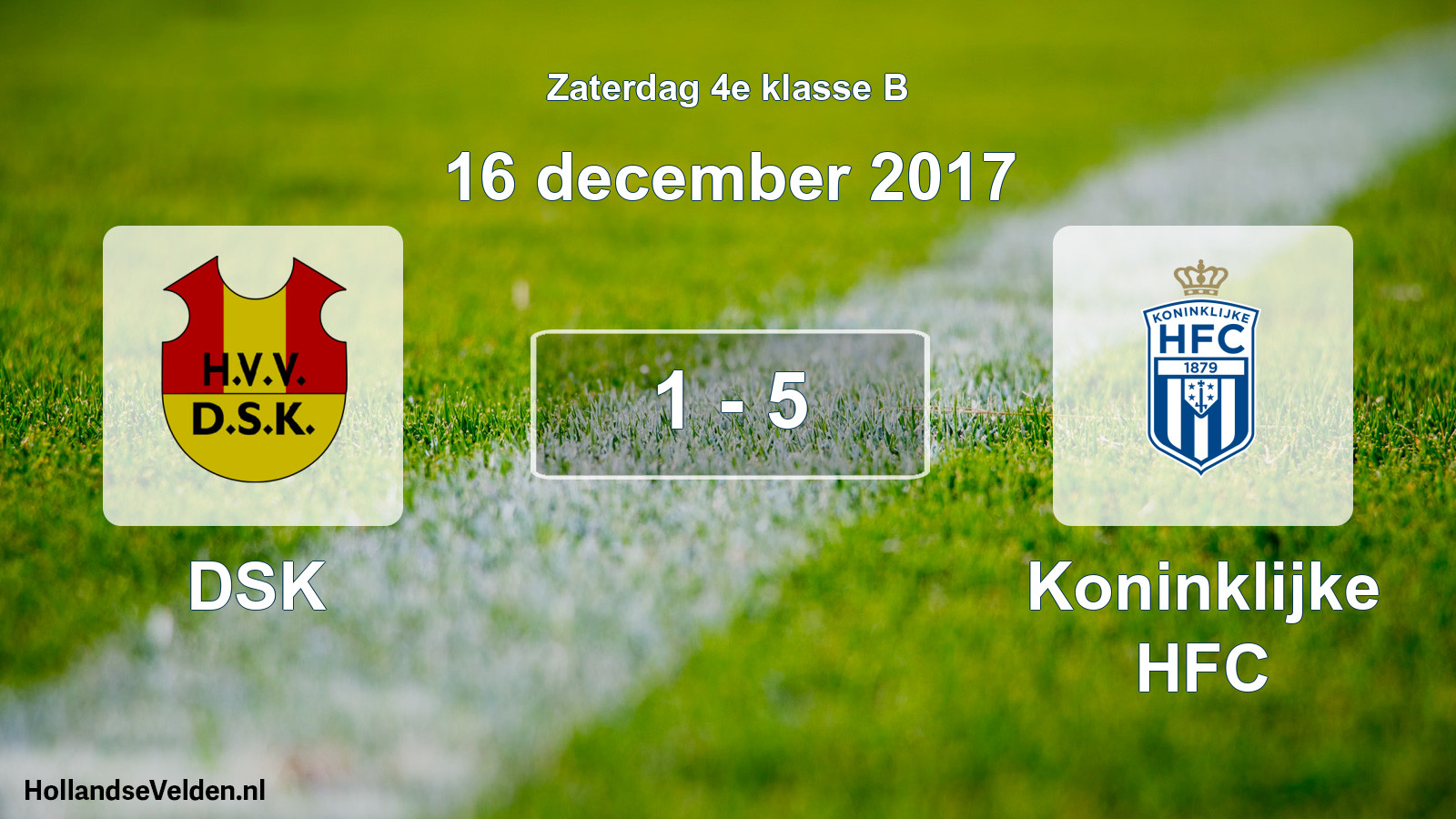 Total number of matches played: DSK - Koninklijke HFC 1 - 5 (16 December 2017)
