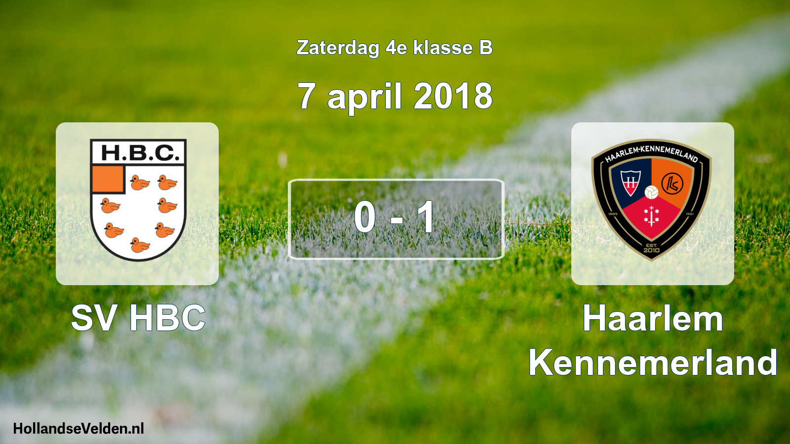 Total number of matches played: SV HBC - Haarlem Kennemerland 0 - 1 (7 April 2018)