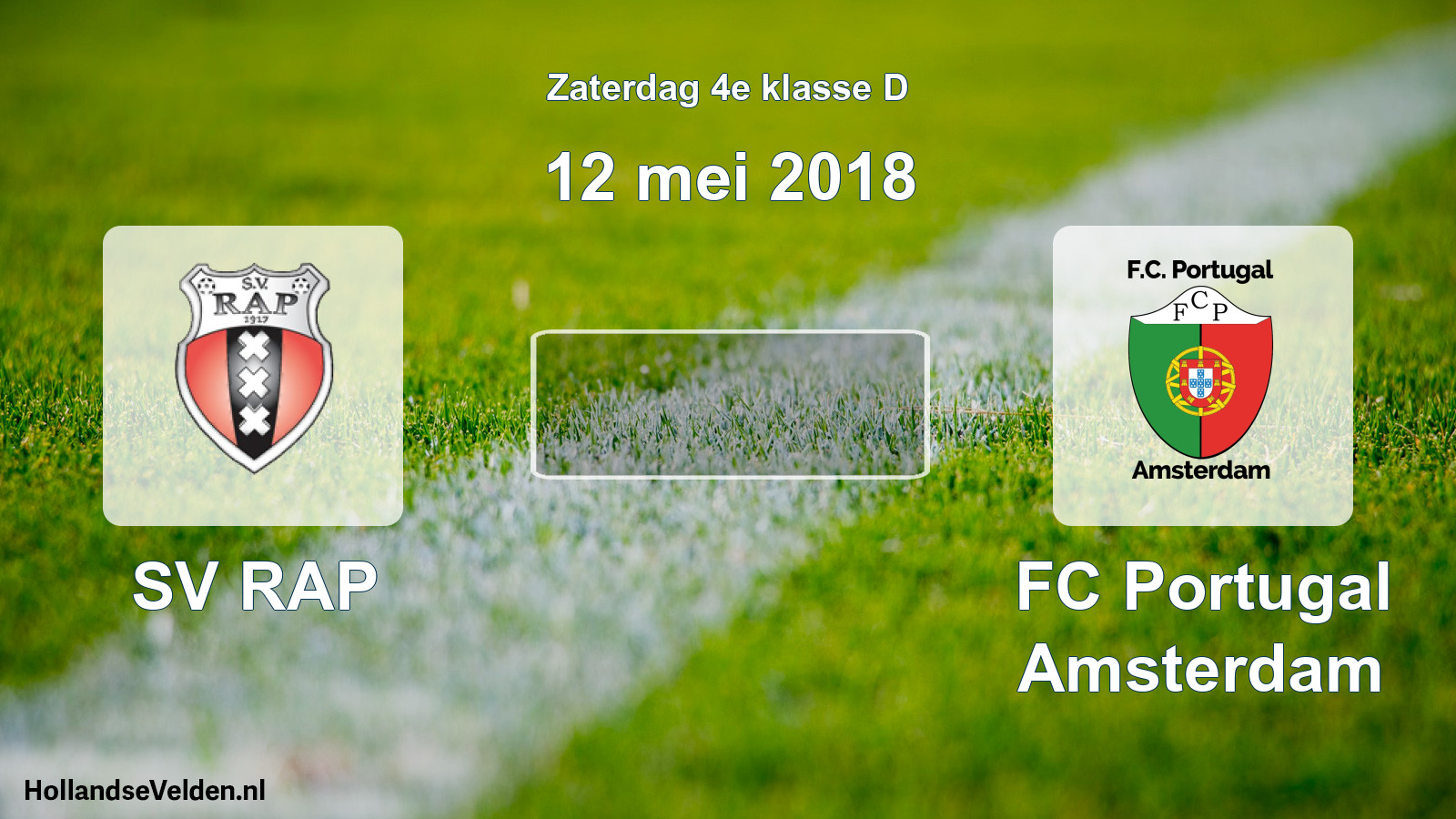 Scheduled Match: SV RAP - FC Portugal Amsterdam (12 May 2018)