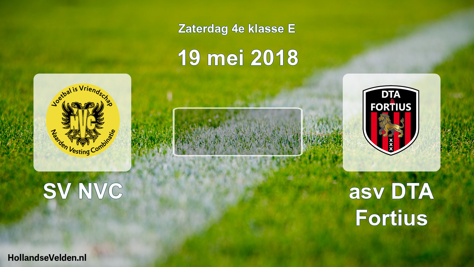 Scheduled Match: SV NVC - asv DTA Fortius (19 May 2018)