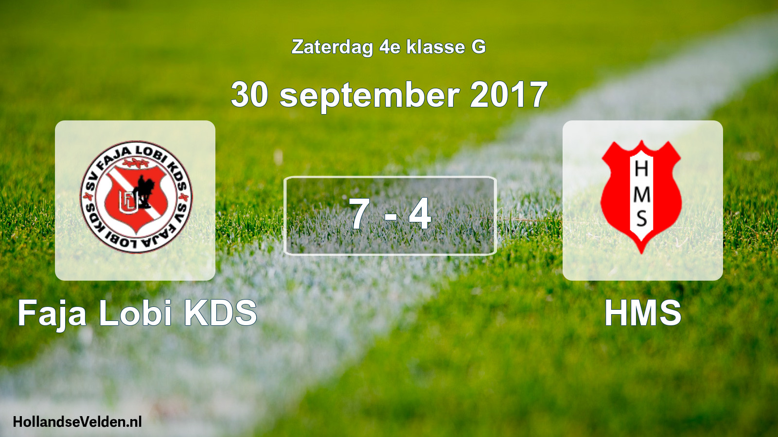 Total number of matches played: Faja Lobi KDS - HMS 7 - 4 (30 September 2017)