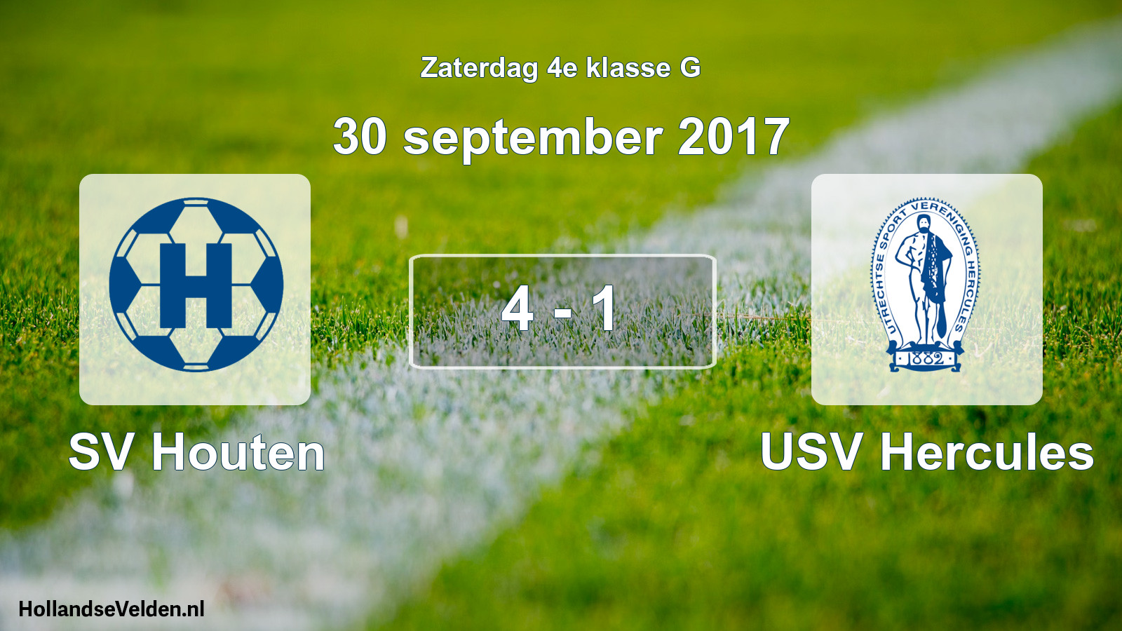Total number of matches played: SV Houten - USV Hercules 4 - 1 (30 September 2017)
