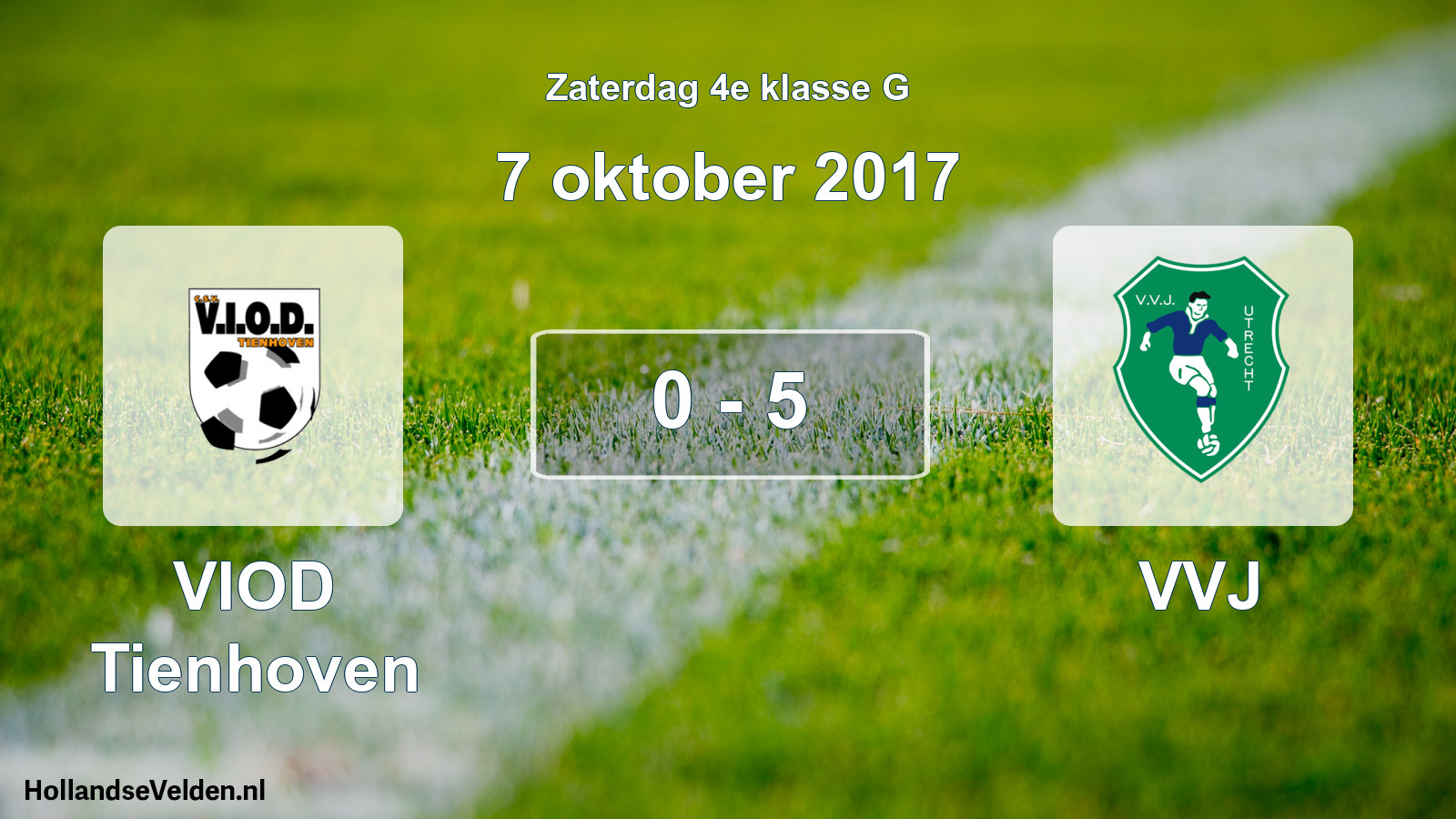 Total number of matches played: VIOD Tienhoven - VVJ 0 - 5 (7 October 2017)
