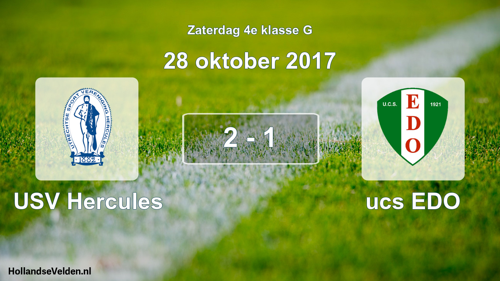 Total number of matches played: USV Hercules - ucs EDO 2 - 1 (28 October 2017)