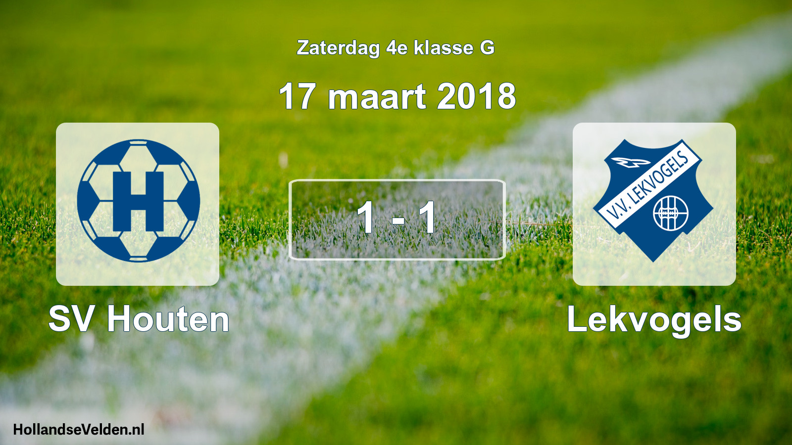 Total number of matches played: SV Houten - Lekvogels 1 - 1 (17 March 2018)