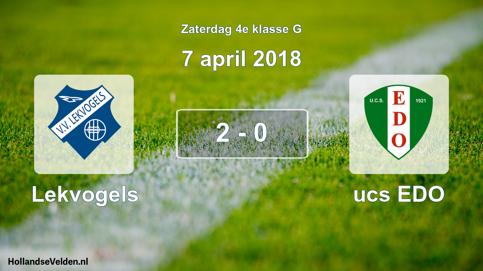 Total number of matches played: Lekvogels - ucs EDO 2 - 0 (7 April 2018)
