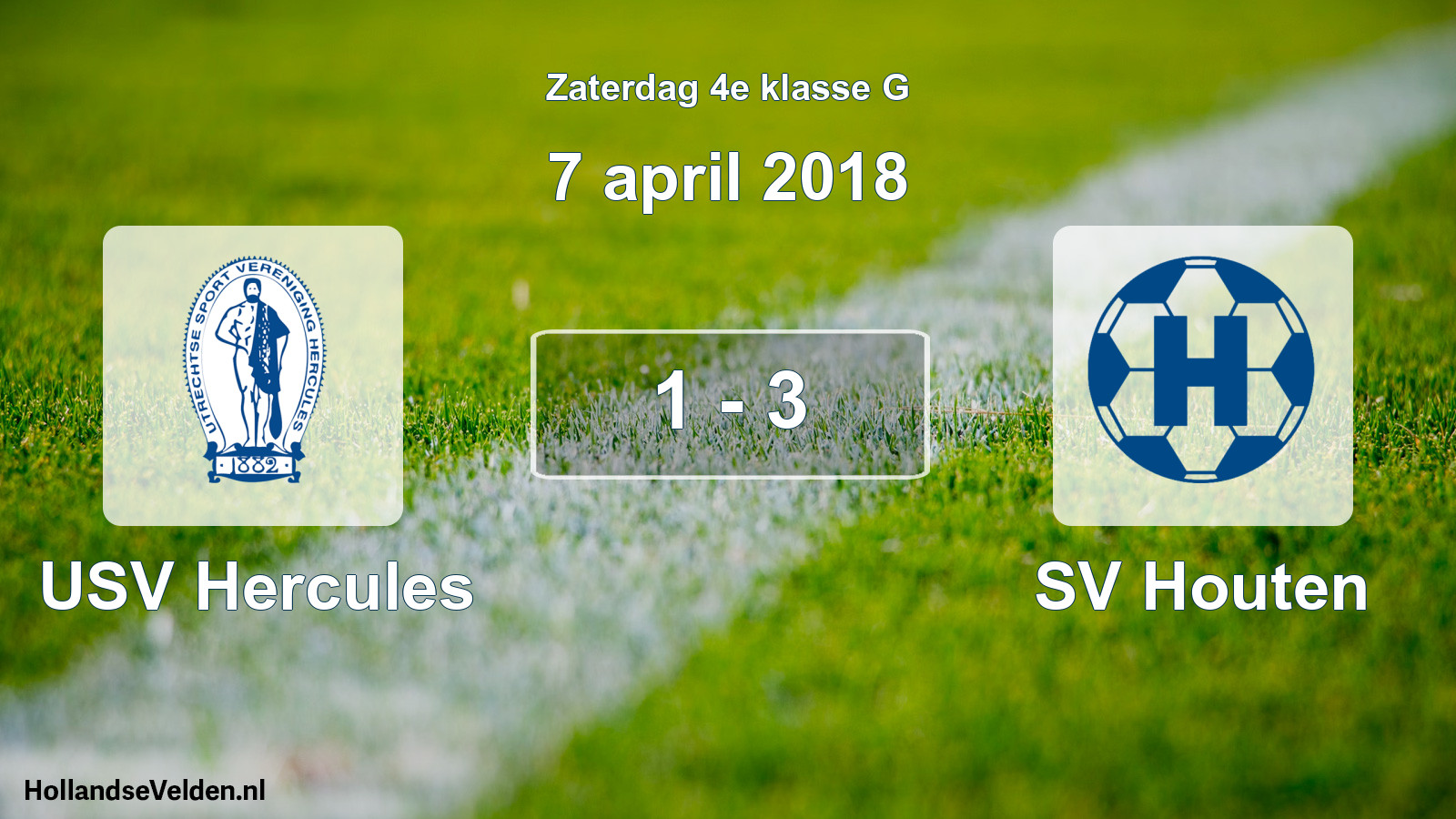 Total number of matches played: USV Hercules - SV Houten 1 - 3 (7 April 2018)
