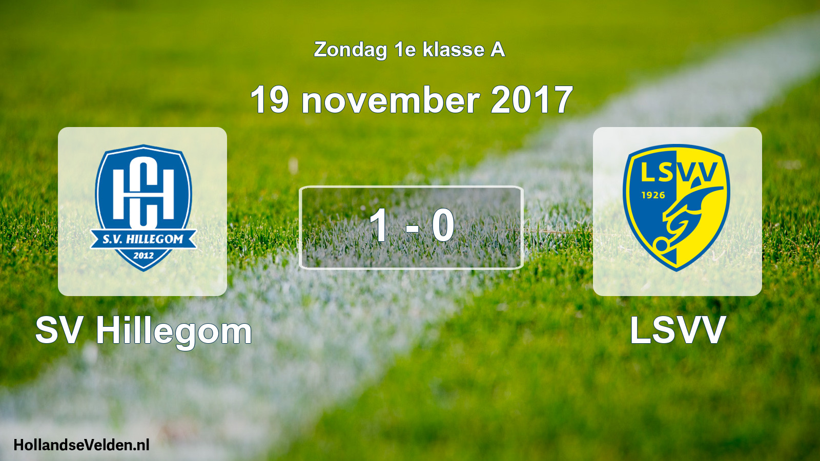 Total number of matches played: SV Hillegom - LSVV 1 - 0 (19 November 2017)