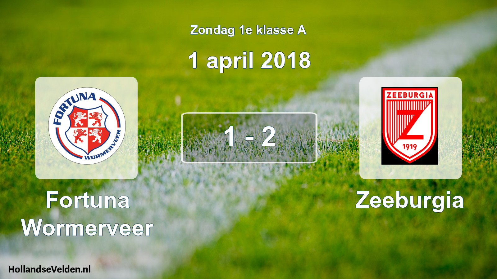 Total number of matches played: Fortuna Wormerveer - Zeeburgia 1 - 2 (1 April 2018)