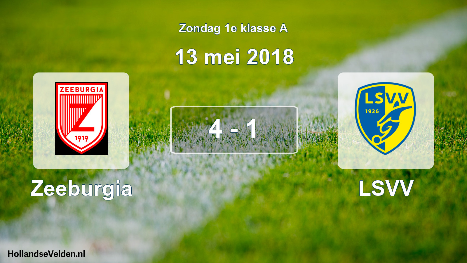 Total number of matches played: Zeeburgia - LSVV 4 - 1 (13 May 2018)