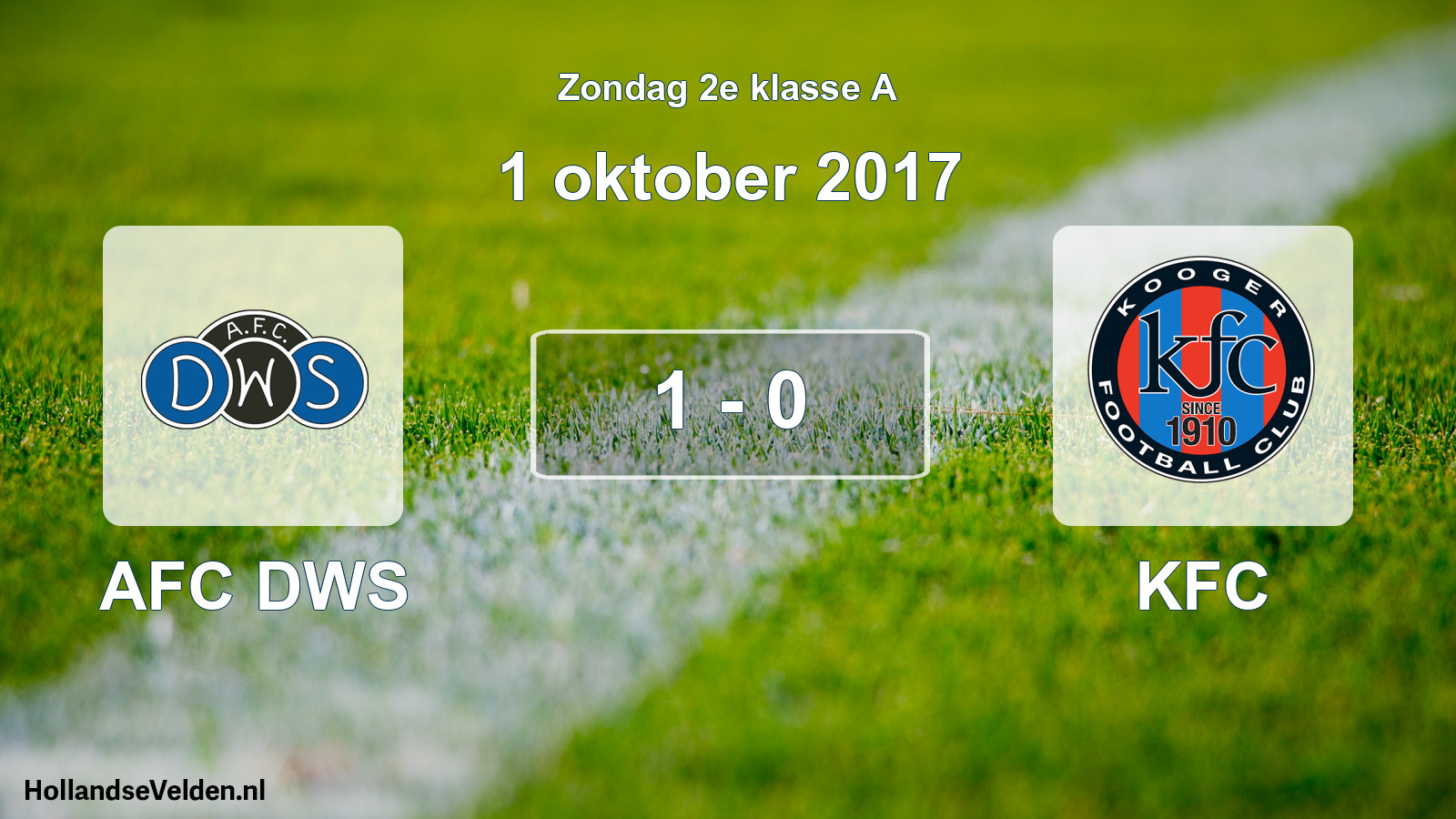 Total number of matches played: AFC DWS - KFC 1 - 0 (1 October 2017)