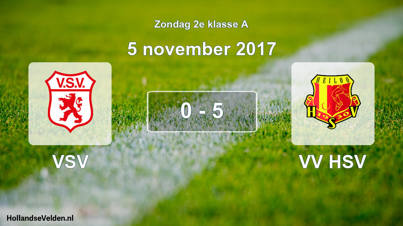 Total number of matches played: VSV - VV HSV 0 - 5 (5 November 2017)