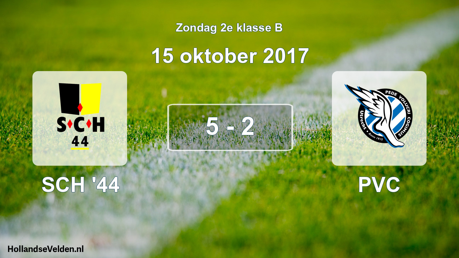 Total number of matches played: SCH '44 - PVC 5 - 2 (15 October 2017)