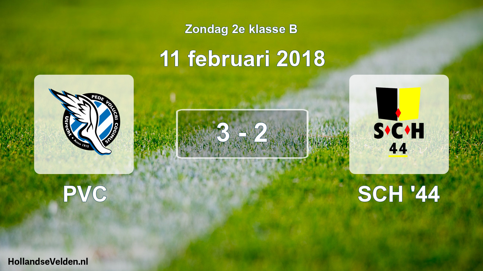 Total number of matches played: PVC - SCH '44 3 - 2 (11 February 2018)