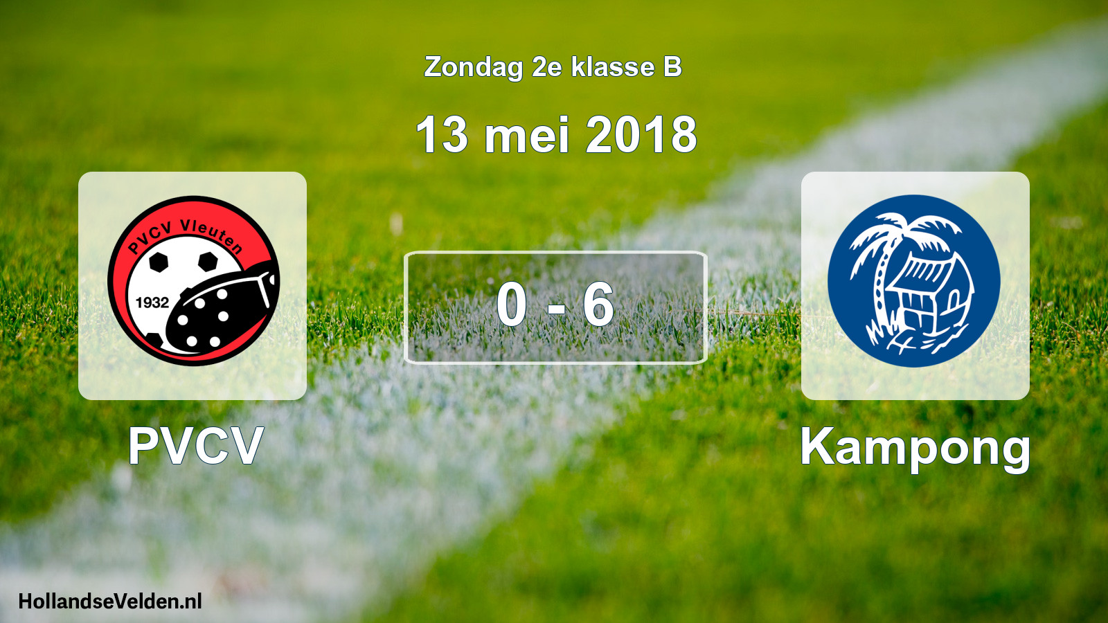 Total number of matches played: PVCV - Kampong 0 - 6 (13 May 2018)