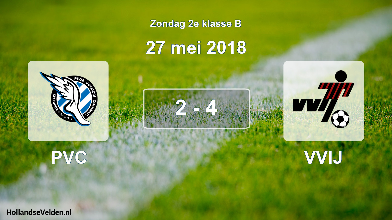 Total number of matches played: PVC - VVIJ 2 - 4 (27 May 2018)