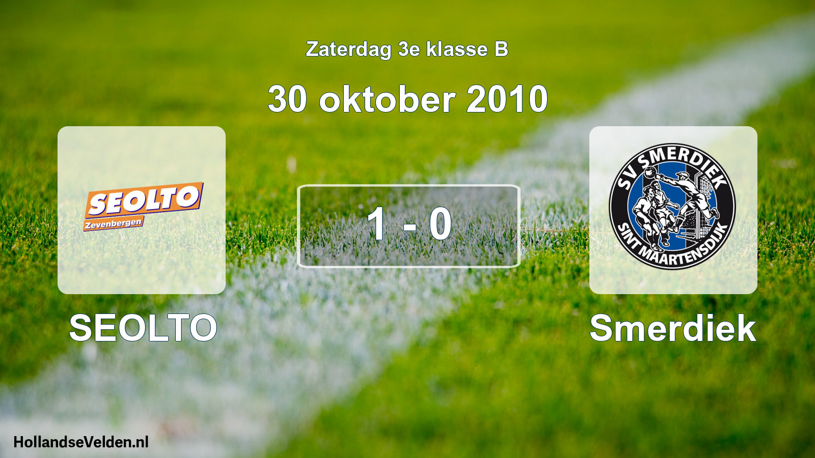 Total number of matches played: SEOLTO - Smerdiek 1 - 0 (30 October 2010)