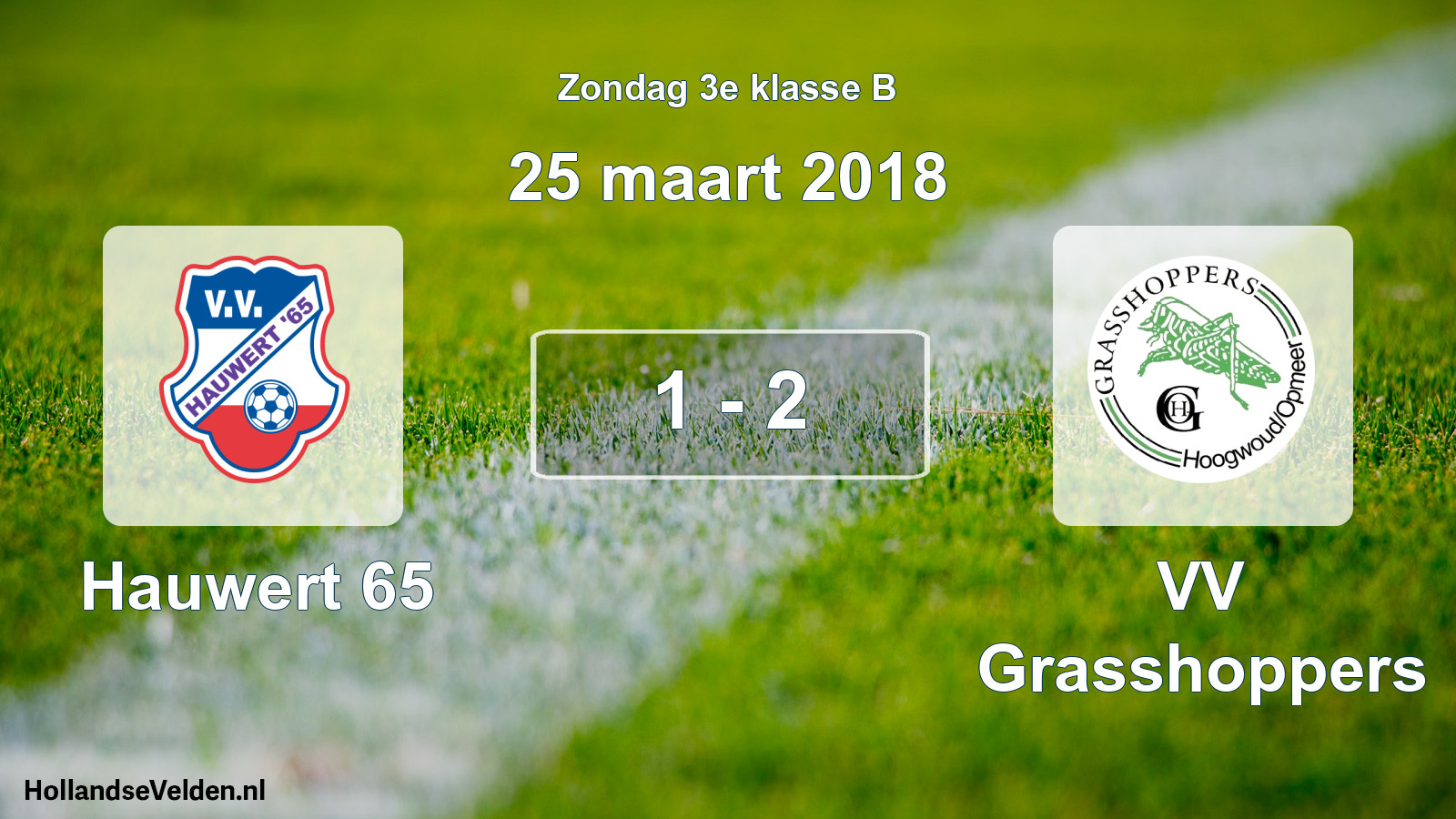Total number of matches played: Hauwert 65 - VV Grasshoppers 1 - 2 (25 March 2018)