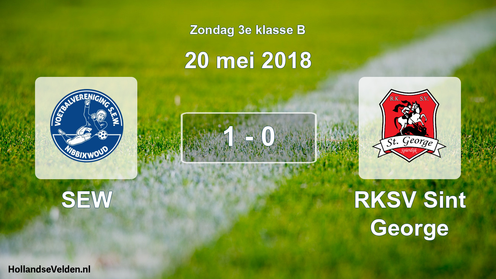 Total number of matches played: SEW - RKSV Sint George 1 - 0 (20 May 2018)
