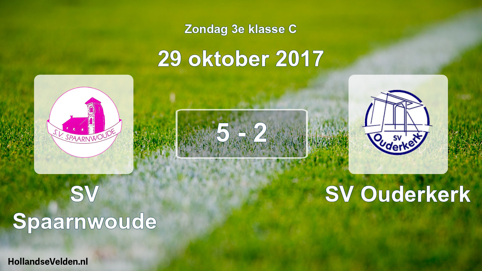 Total number of matches played: SV Spaarnwoude - SV Ouderkerk 5 - 2 (29 October 2017)