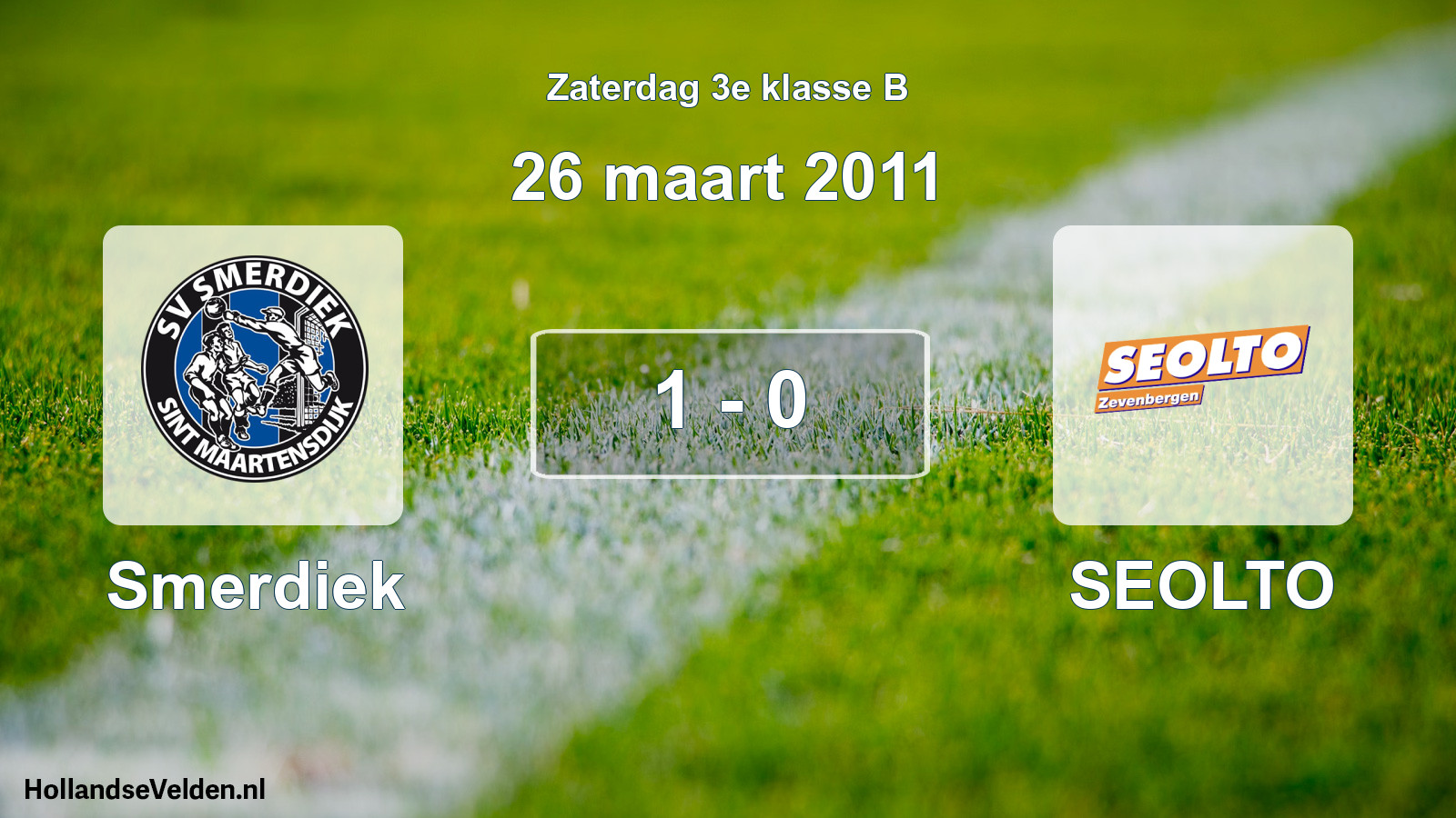 Total number of matches played: Smerdiek - SEOLTO 1 - 0 (26 March 2011)