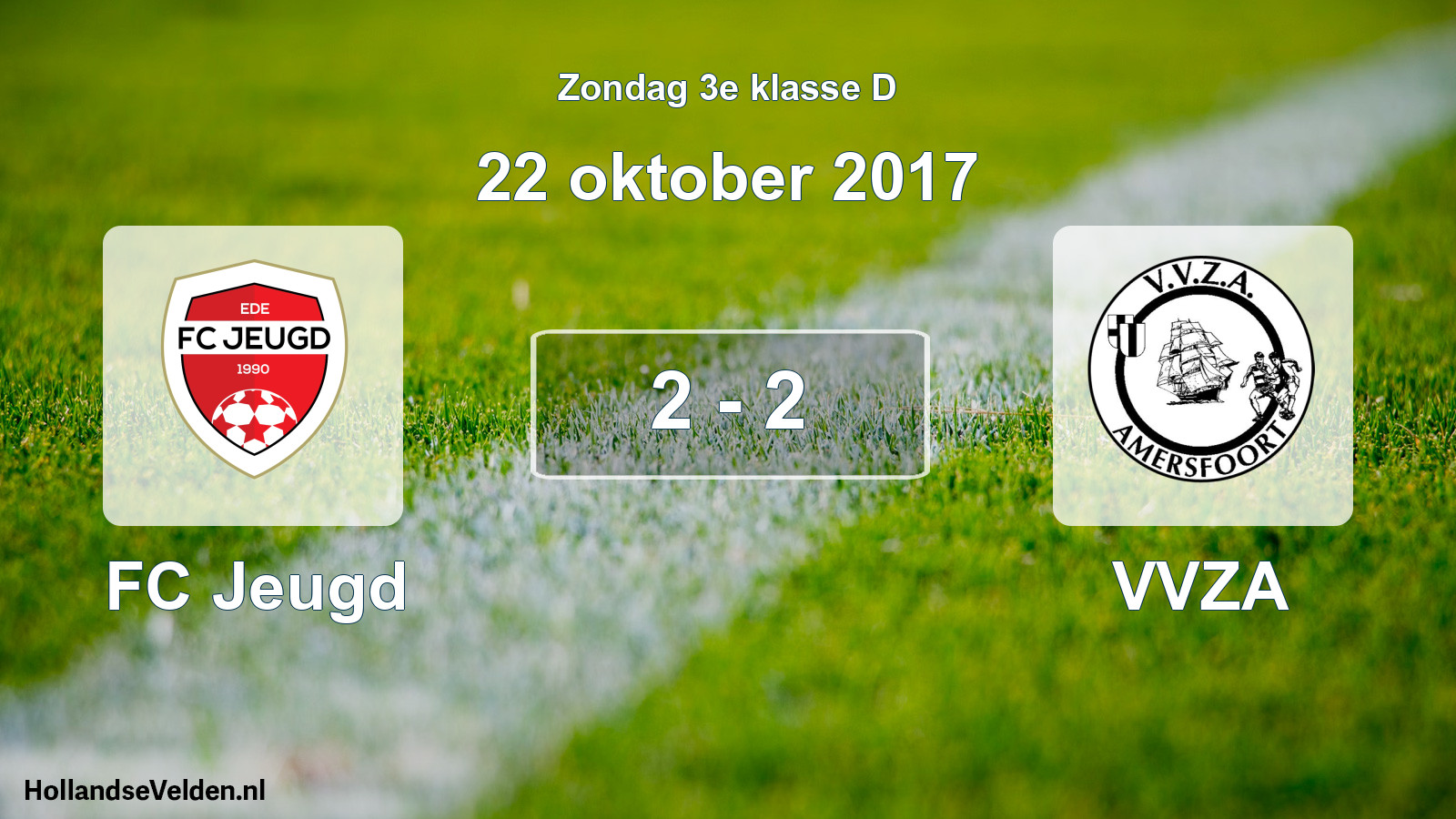 Total number of matches played: FC Jeugd - VVZA 2 - 2 (22 October 2017)