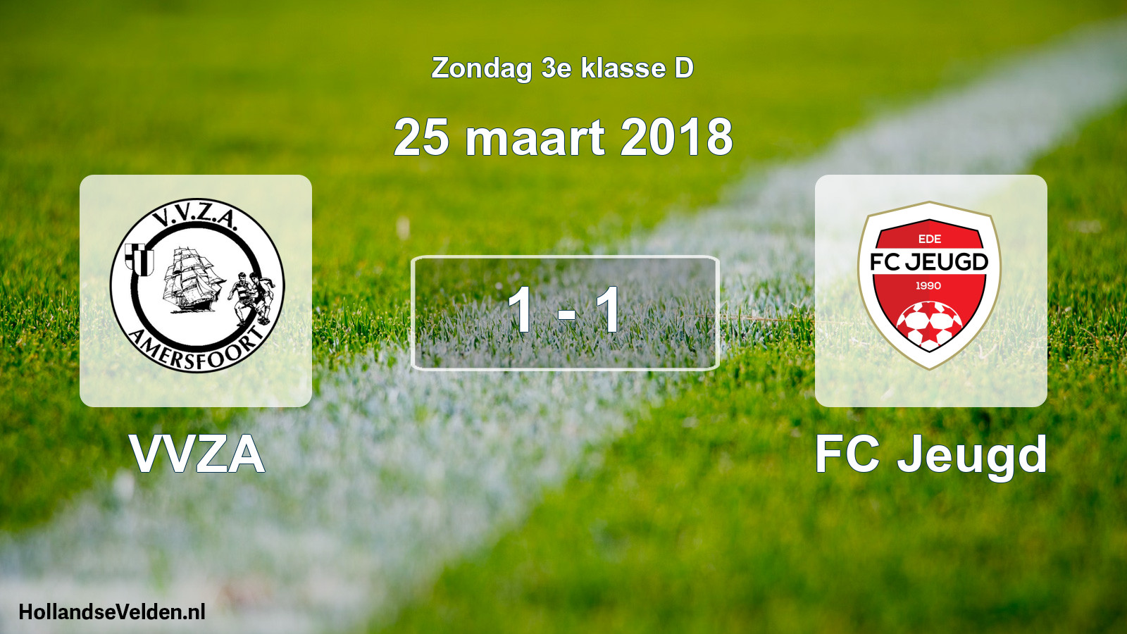 Total number of matches played: VVZA - FC Jeugd 1 - 1 (25 March 2018)