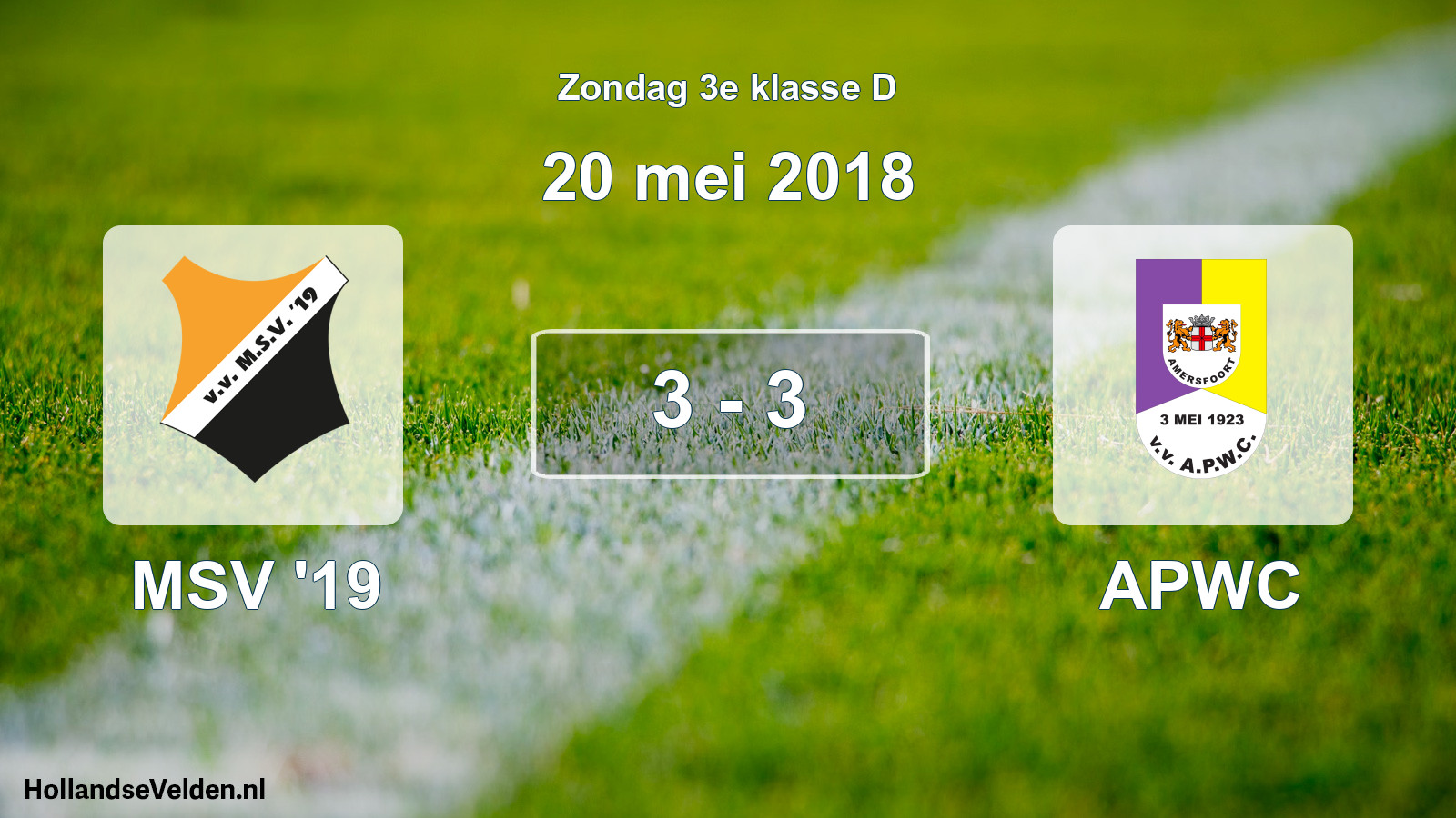 Total number of matches played: MSV '19 - APWC 3 - 3 (20 May 2018)