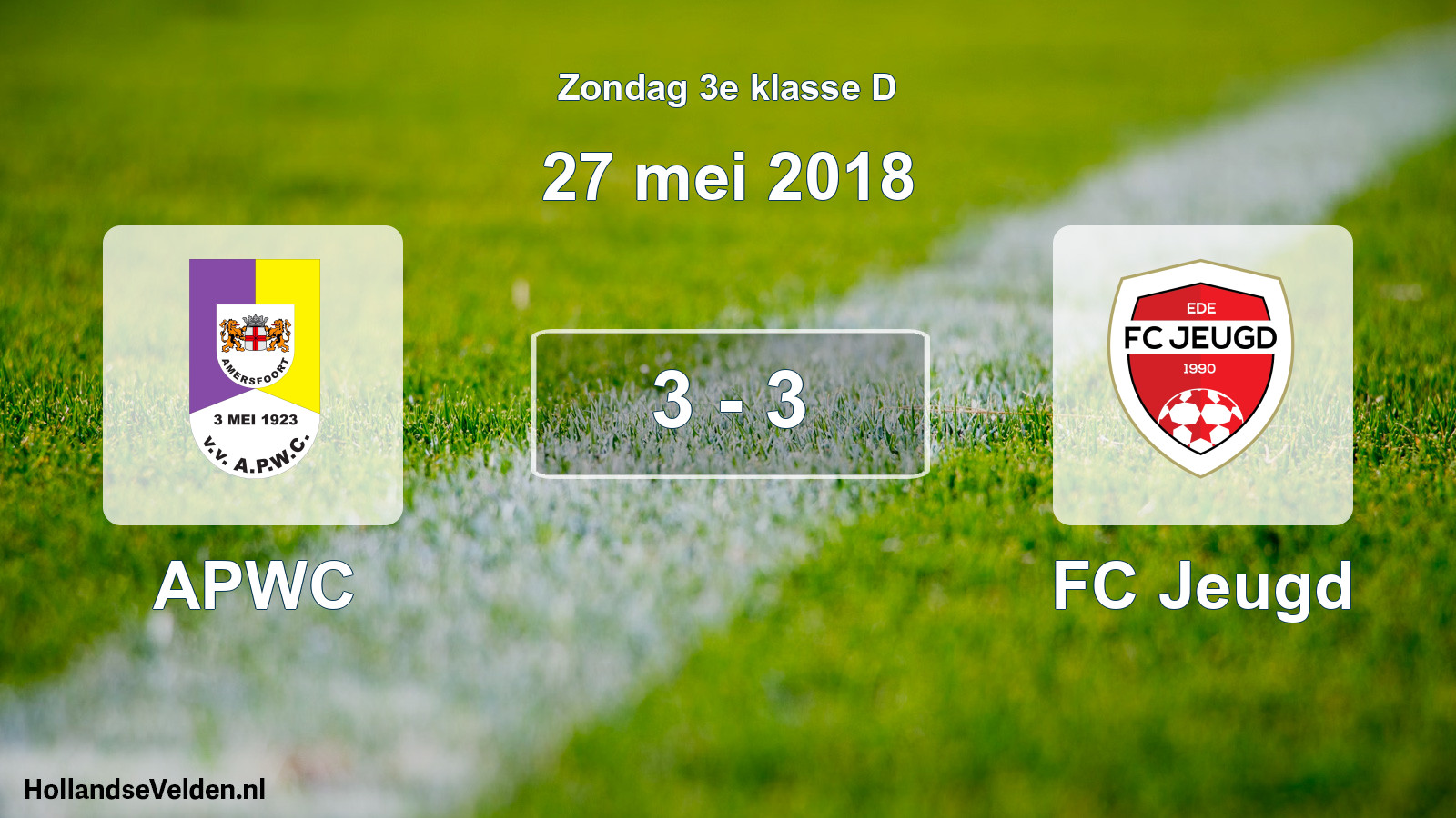 Total number of matches played: APWC - FC Jeugd 3 - 3 (27 May 2018)