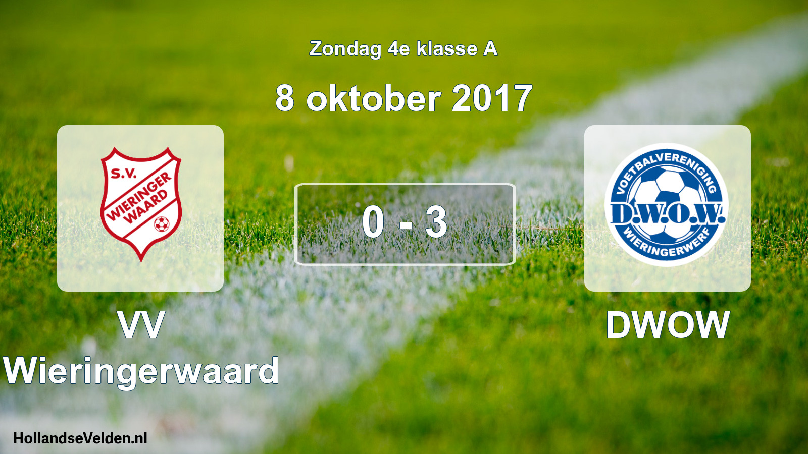 Total number of matches played: VV Wieringerwaard - DWOW 0 - 3 (8 October 2017)