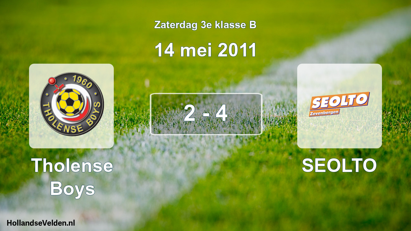 Total number of matches played: Tholense Boys - SEOLTO 2 - 4 (14 May 2011)