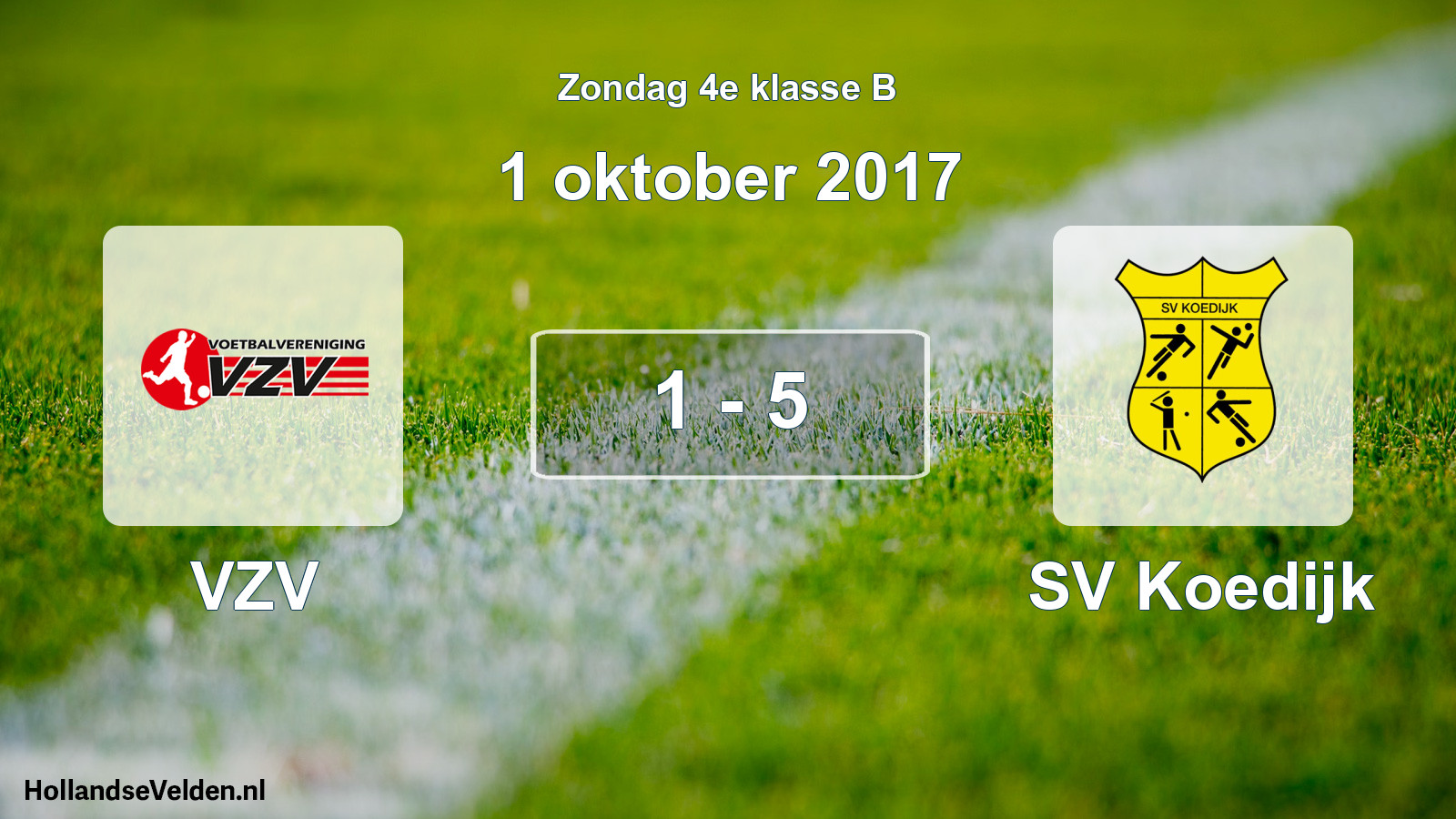 Total number of matches played: VZV - SV Koedijk 1 - 5 (1 October 2017)
