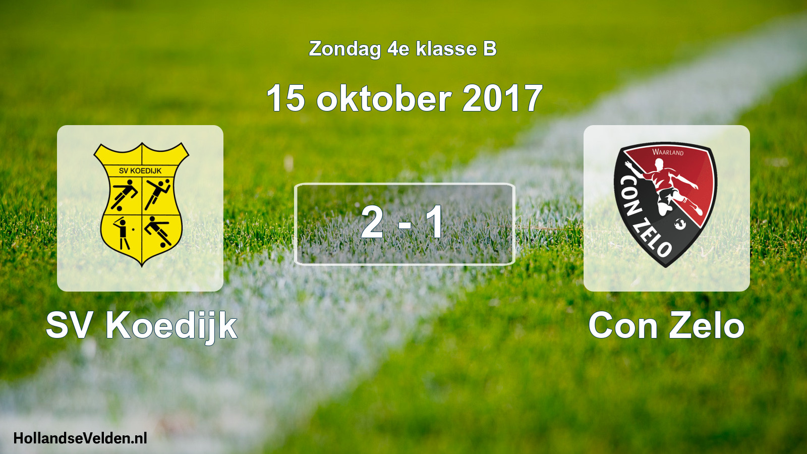 Total number of matches played: SV Koedijk - Con Zelo 2 - 1 (15 October 2017)