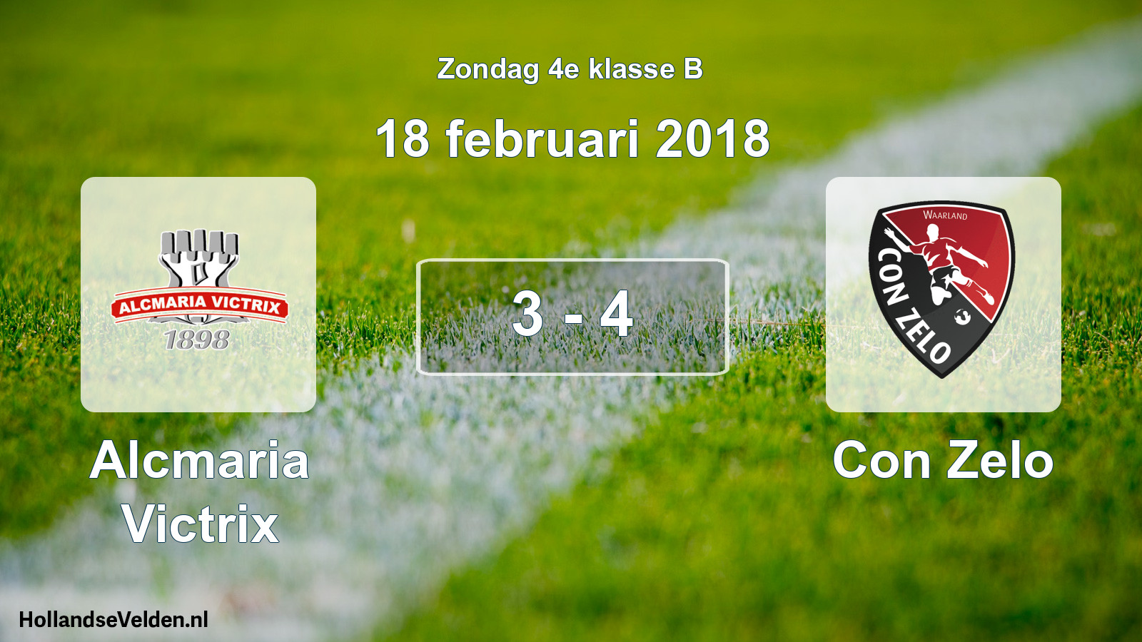 Total number of matches played: Alcmaria Victrix - Con Zelo 3 - 4 (18 February 2018)