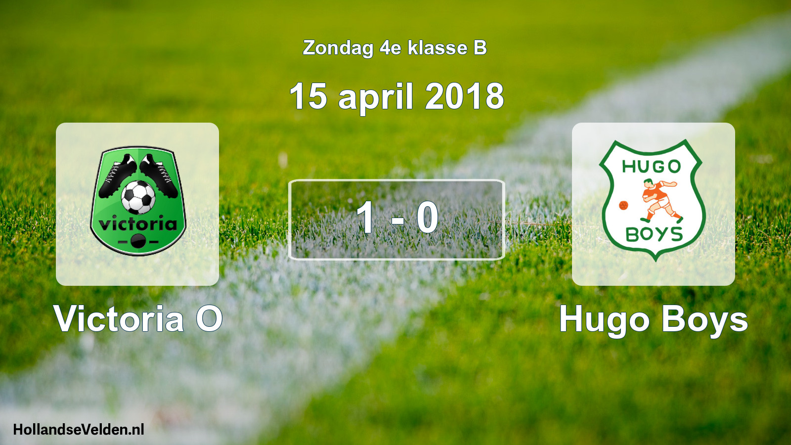 Total number of matches played: Victoria O - Hugo Boys 1 - 0 (15 April 2018)