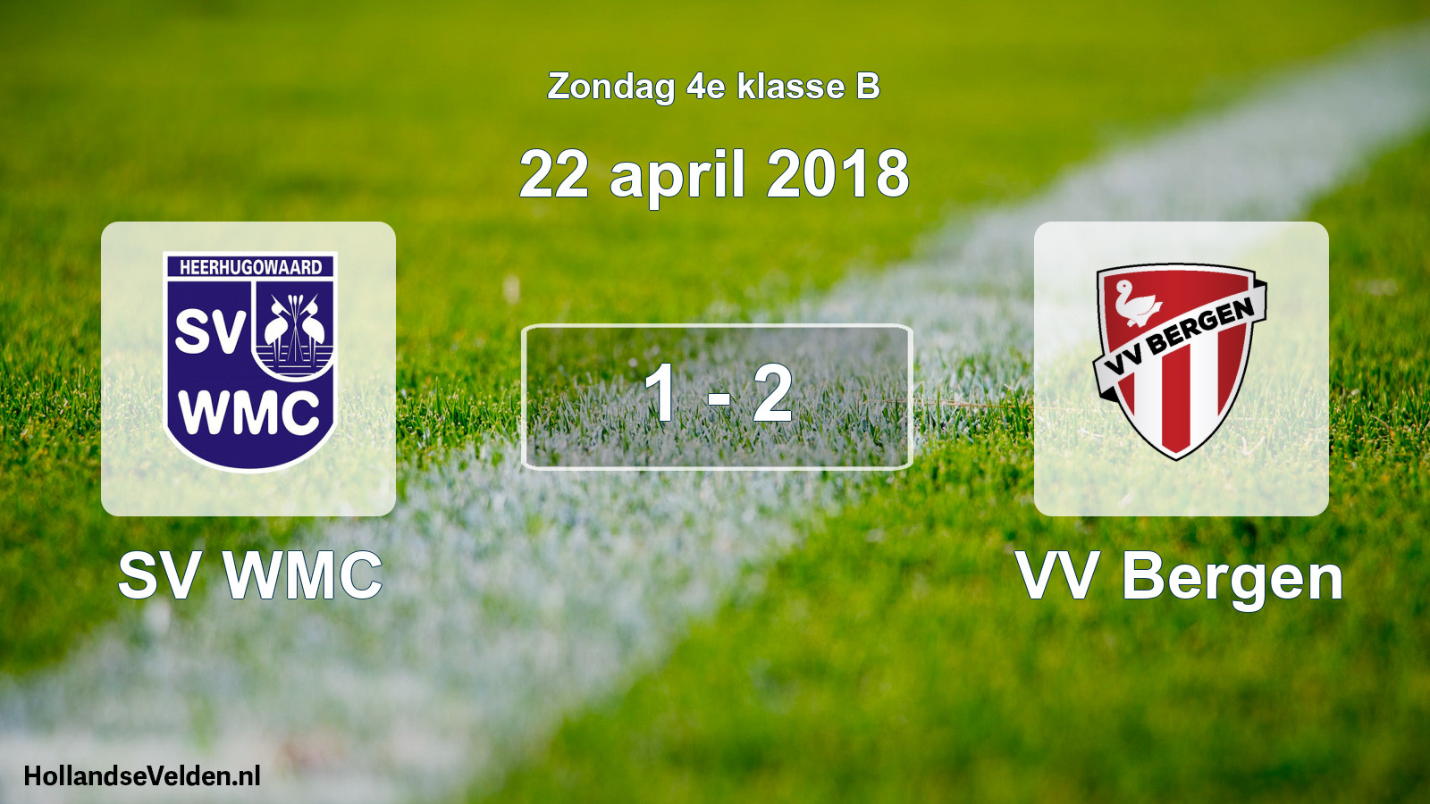 Total number of matches played: SV WMC - VV Bergen 1 - 2 (22 April 2018)