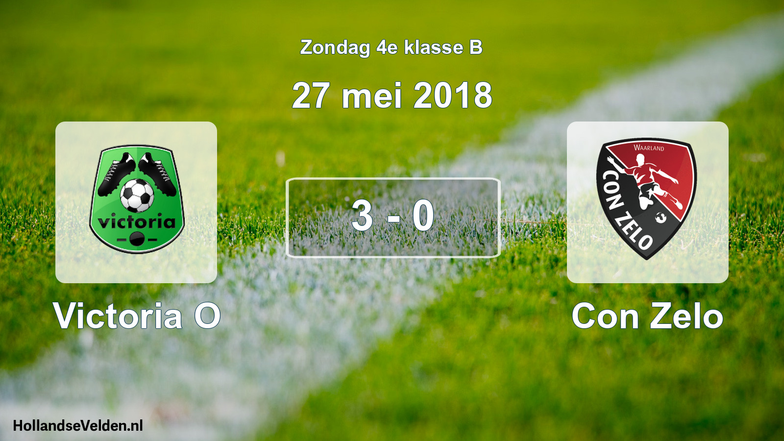Total number of matches played: Victoria O - Con Zelo 3 - 0 (27 May 2018)