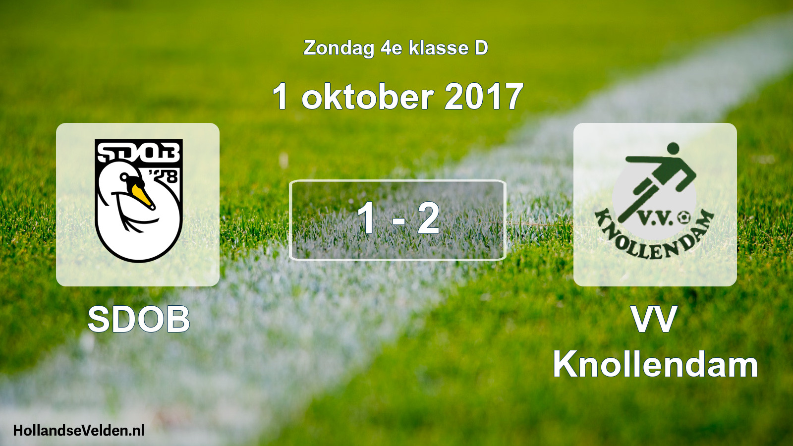 Total number of matches played: SDOB - VV Knollendam 1 - 2 (1 October 2017)
