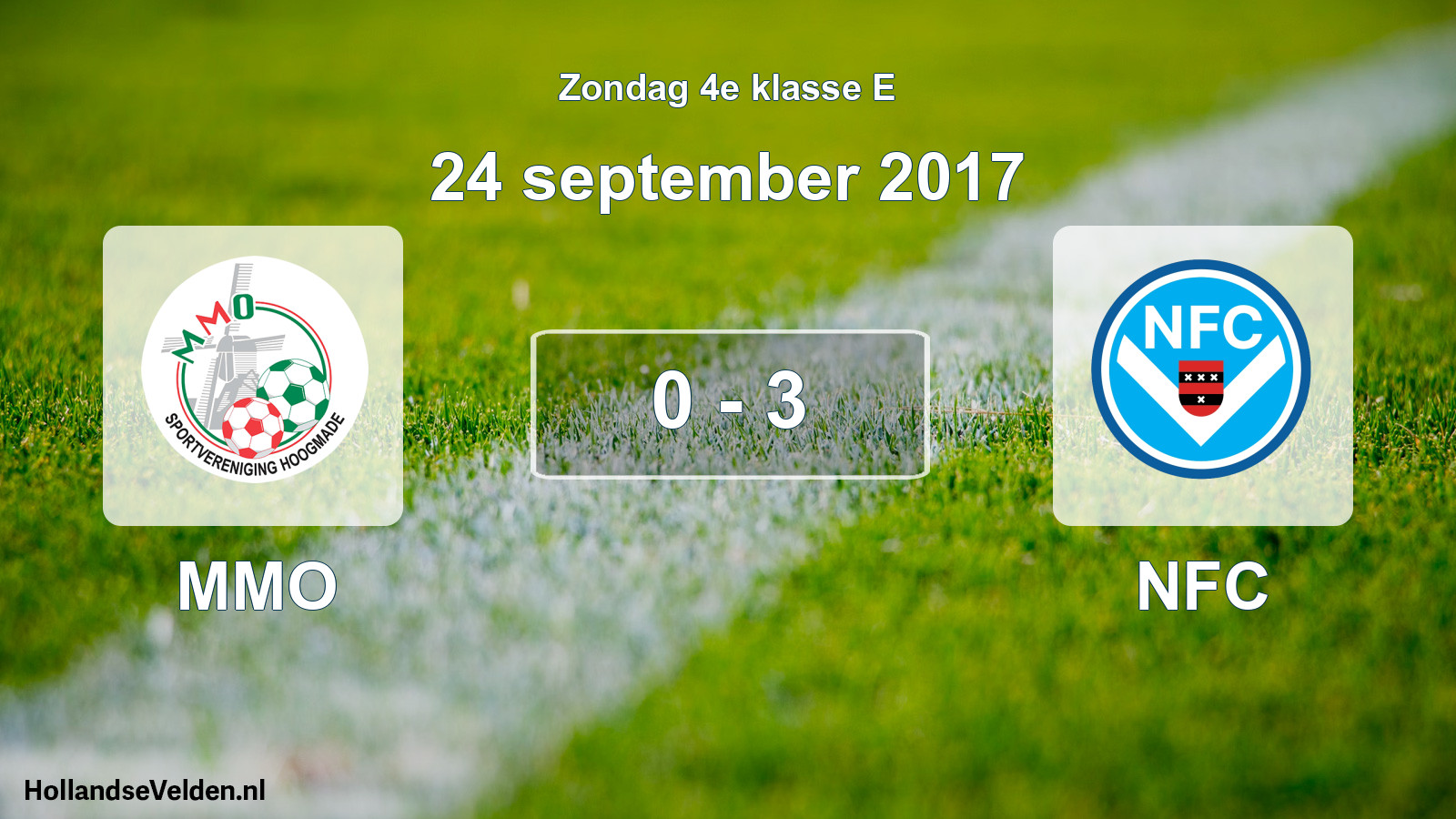 Total number of matches played: MMO - NFC 0 - 3 (24 September 2017)