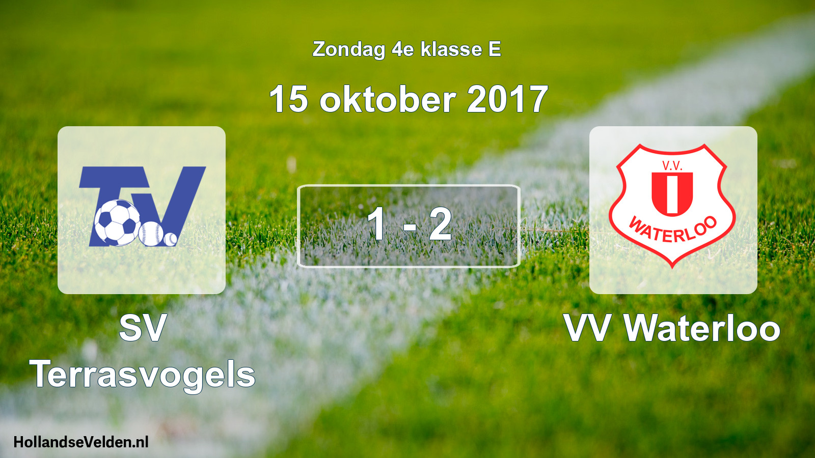Total number of matches played: SV Terrasvogels - VV Waterloo 1 - 2 (15 October 2017)