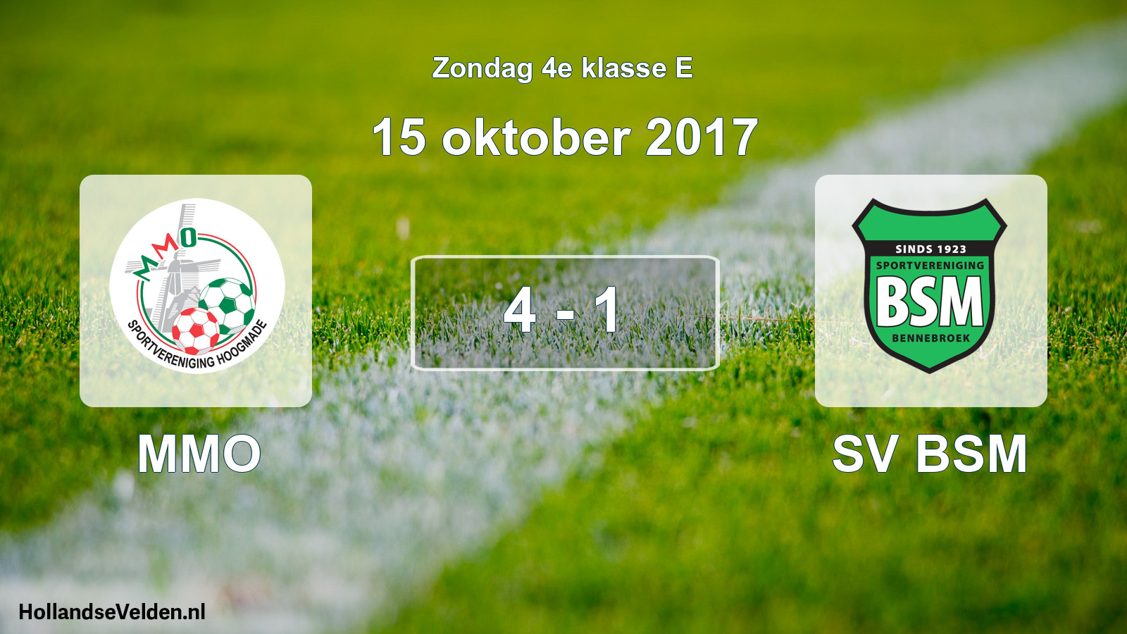 Total number of matches played: MMO - SV BSM 4 - 1 (15 October 2017)