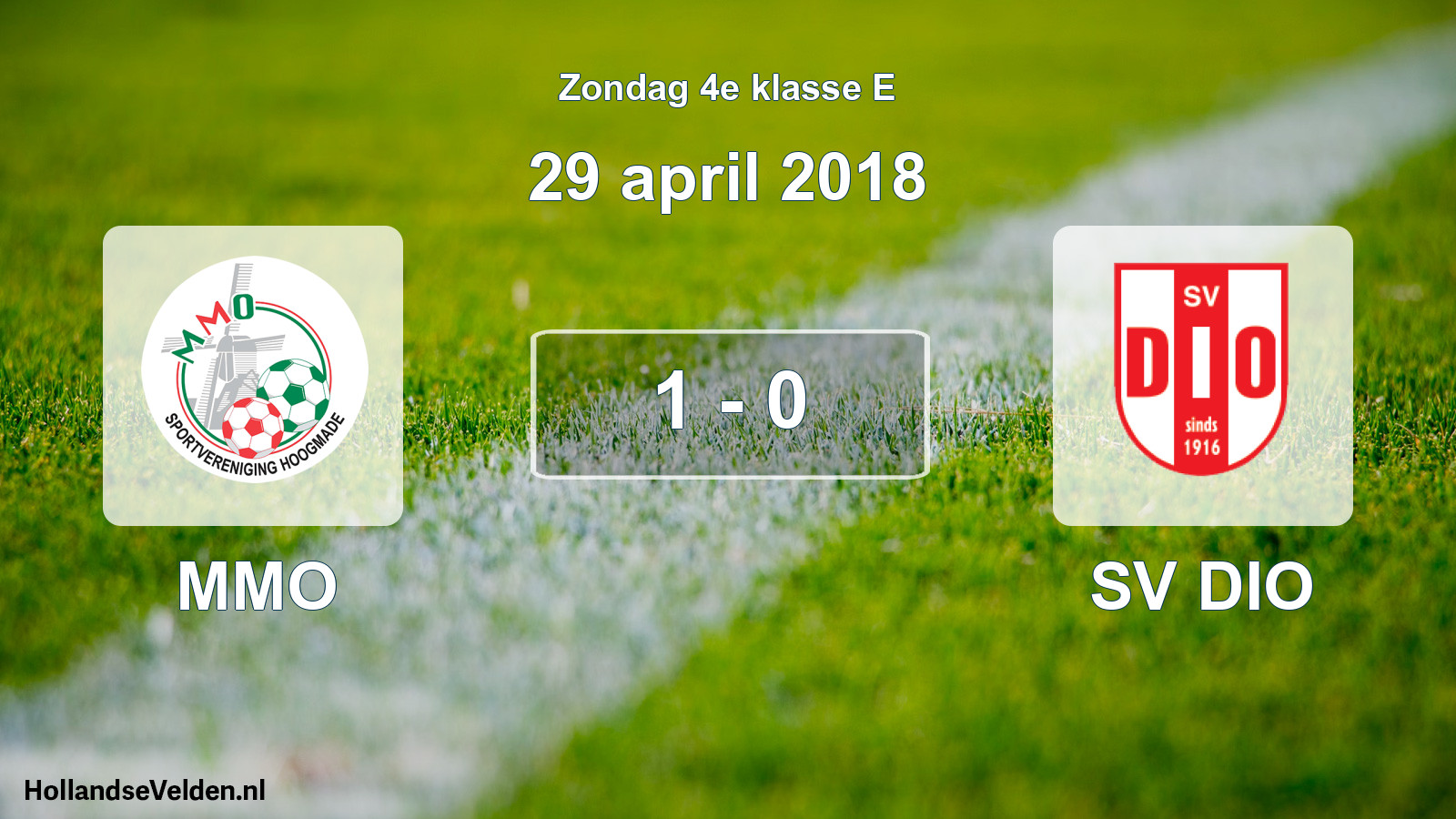 Total number of matches played: MMO - SV DIO 1 - 0 (29 April 2018)