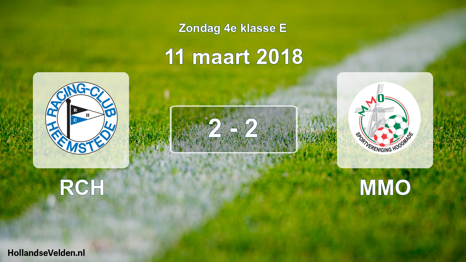 Total number of matches played: RCH - MMO 2 - 2 (11 March 2018)