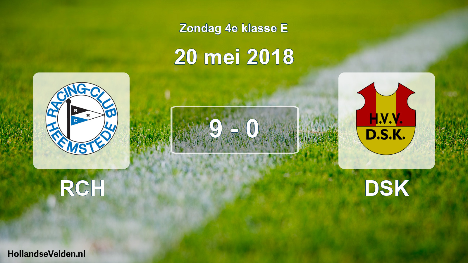 Total number of matches played: RCH - DSK 9 - 0 (20 May 2018)