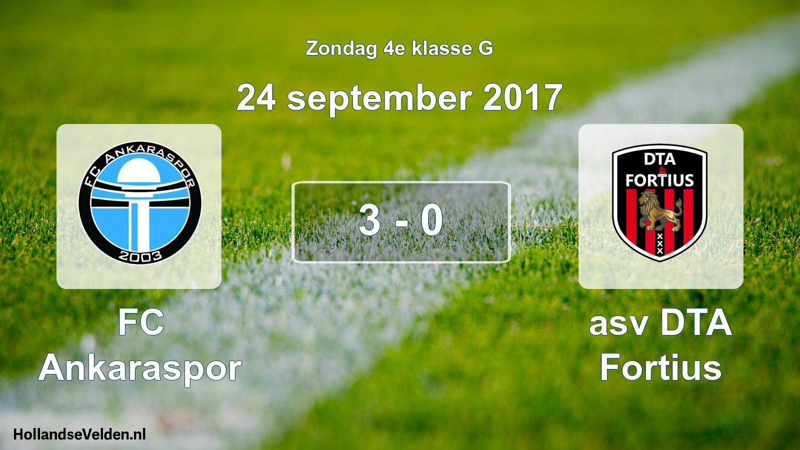 Total number of matches played: FC Ankaraspor - asv DTA Fortius 3 - 0 (24 September 2017)