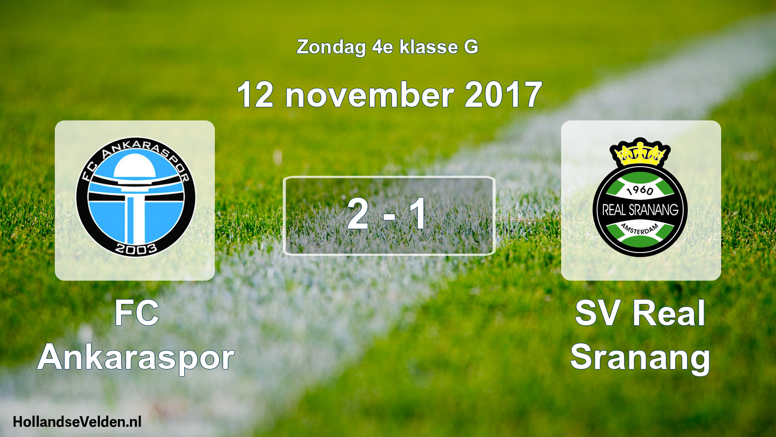 Total number of matches played: FC Ankaraspor - SV Real Sranang 2 - 1 (12 November 2017)