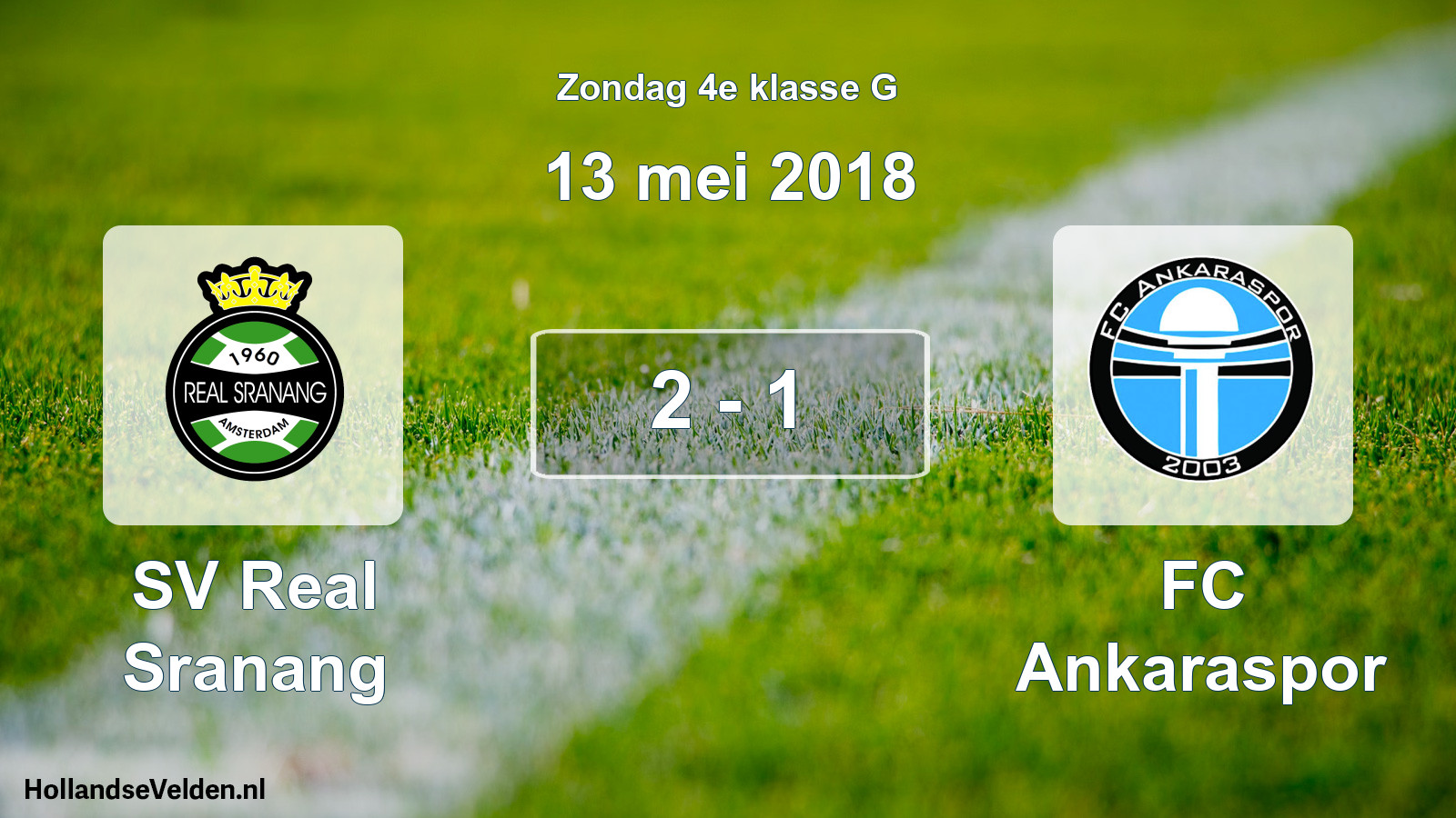 Total number of matches played: SV Real Sranang - FC Ankaraspor 2 - 1 (13 May 2018)